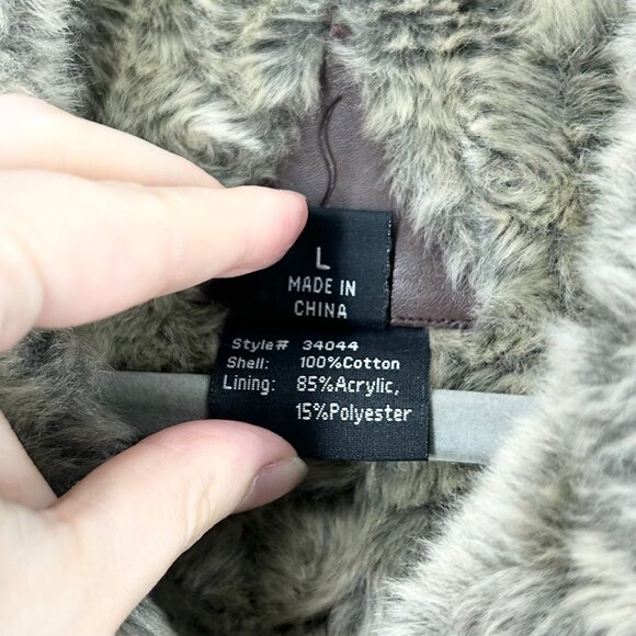 Fjall Brown Faux Fur Lined Zip Front Coat - Picture 6 of 9